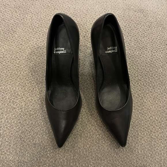 Jeffrey Campbell pointed black heels size 8 - Picture 1 of 3